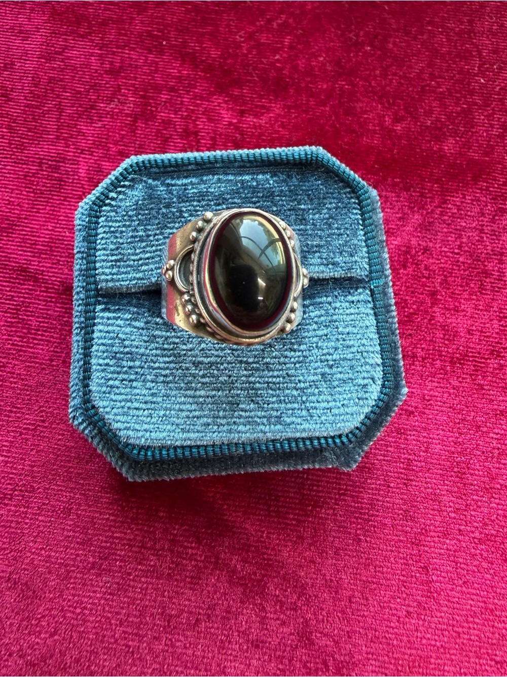 925 Sterling Silver Black Onyx gemstone Ring